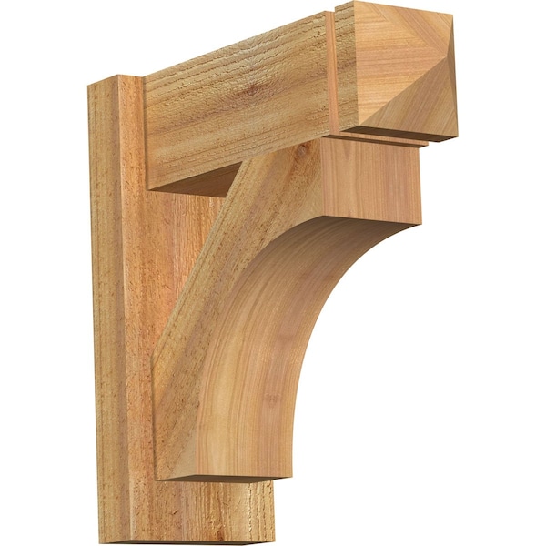 Ekena Millwork Westlake Rough Sawn Arts and Crafts Outlooker, Western Red Cedar, 6"W x 16"D x 16"H OUT06X16X16WTL03RWR - main